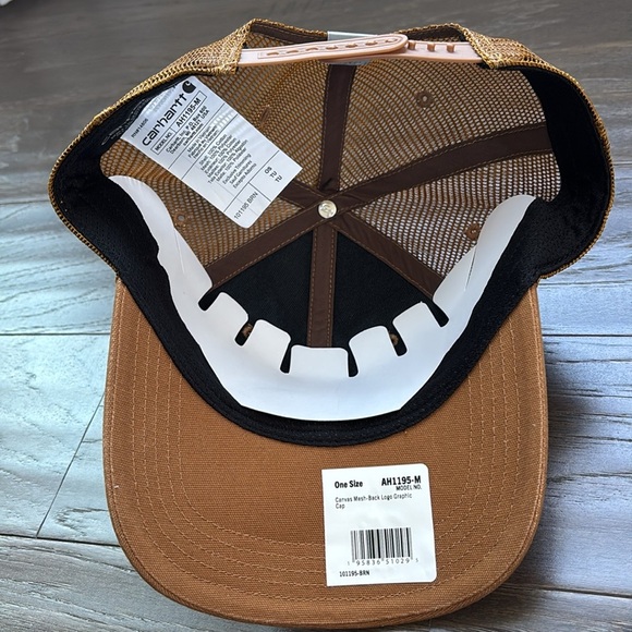 Carhartt Force Sweatband Canvas/mesh,wicks sweat,embroidered logo,snap back cap - Picture 8 of 10